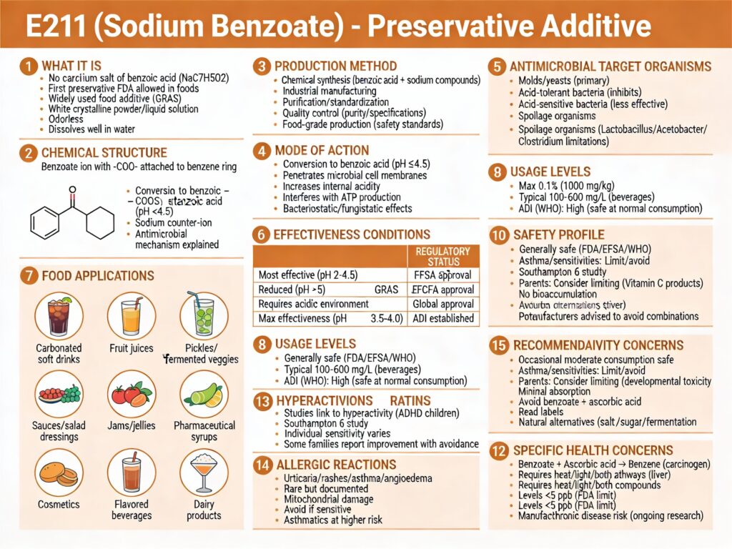 E211 - Sodium Benzoate