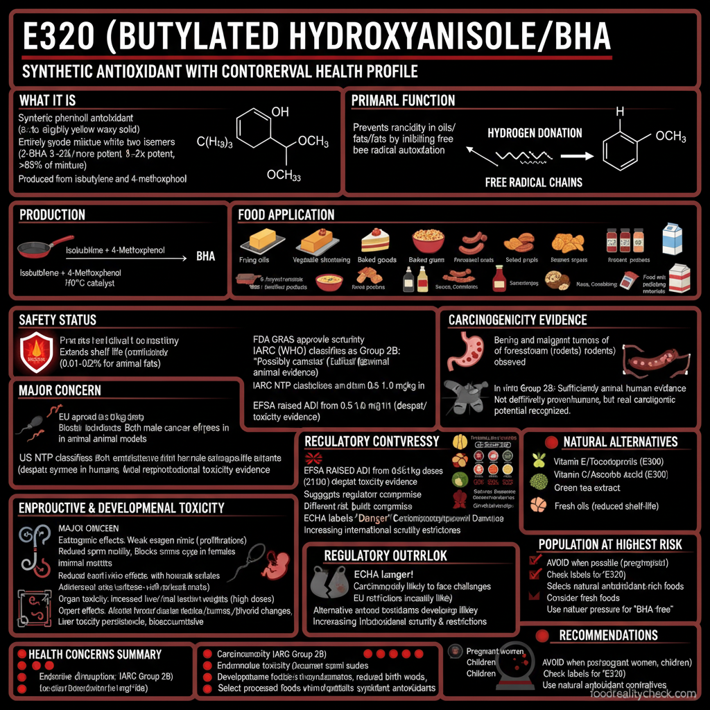 E320 - Butylated Hydroxyanisole (BHA)