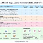 E950, E953, E966 - Sweeteners