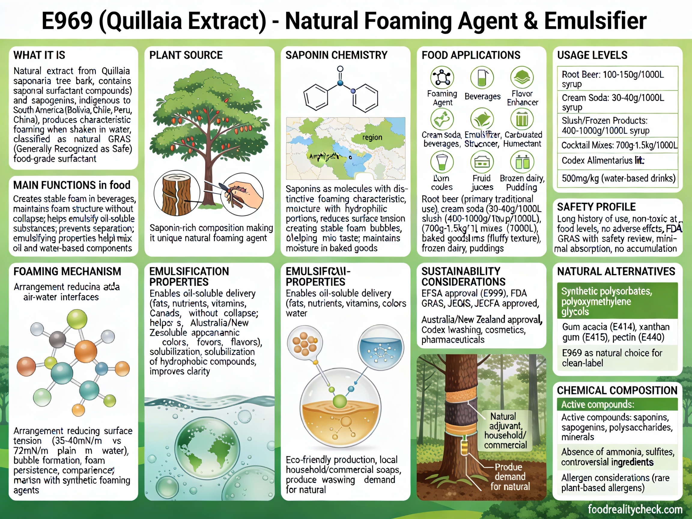 E969 - Quillaia Extract